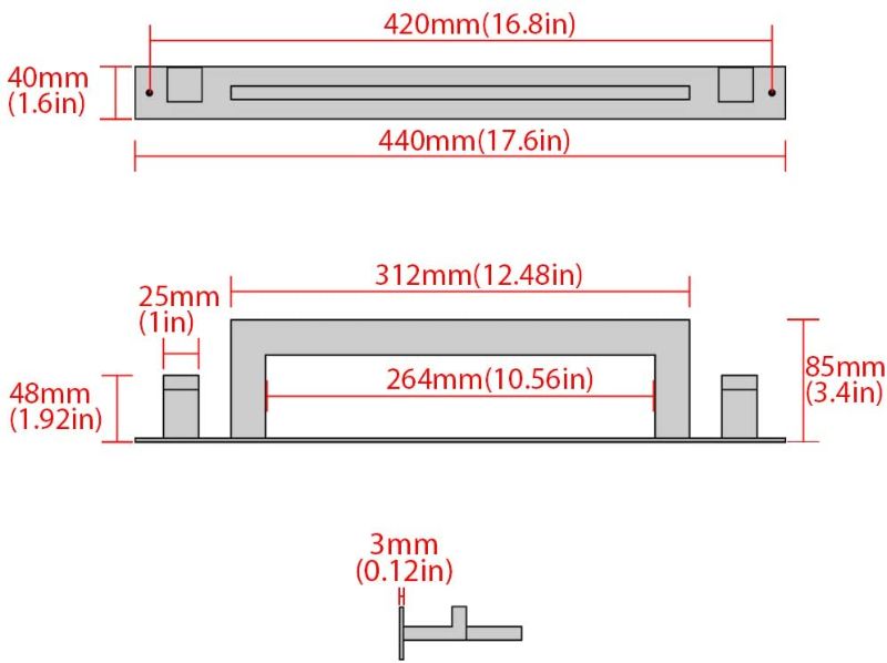 Photo 3 of Alise 18-Inch Bathroom Towel Bar/Rail with 2 Towel Hooks Hanger Wall Mount with Screws or Super Glue,GOY200BH-LS SUS304 Stainless Steel Brushed Nickel Finish
