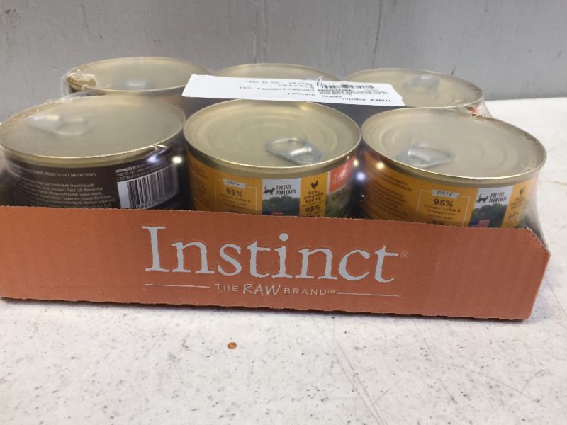 Photo 3 of 12 Cans -- Instinct Grain Free Wet Cat Food Pate, Original Recipe Natural Canned Cat Food -----EXP  01/16/2024