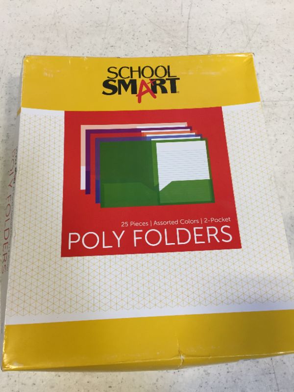 Photo 3 of School Smart Portfolio Folders Without Fasteners, 8-1/2 x 11 Inches, Pack of 25