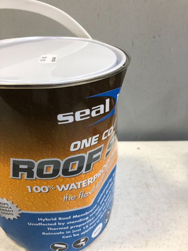Photo 2 of **** MAJOR DAMAGE TO ITEM PLEASE SEE PHOTOS**** Bond It Seal It Liquid Membrane, Professional-Grade Hybrid Coating for Roof Patches & Repairs, 100% Waterproof, High Elasticity, All Weathers, Solvent-Free, Non-Flammable, Easy & Safe, 1.32 Gal, Gray

