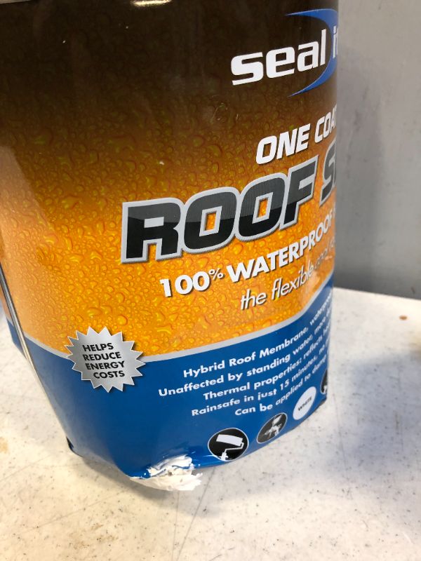 Photo 3 of Bond It Seal It Liquid Membrane, Professional-Grade Hybrid Coating for Roof Patches & Repairs, 100% Waterproof, High Elasticity, All Weathers, Solvent-Free, Non-Flammable, Easy & Safe, 1.32 Gal, Gray
