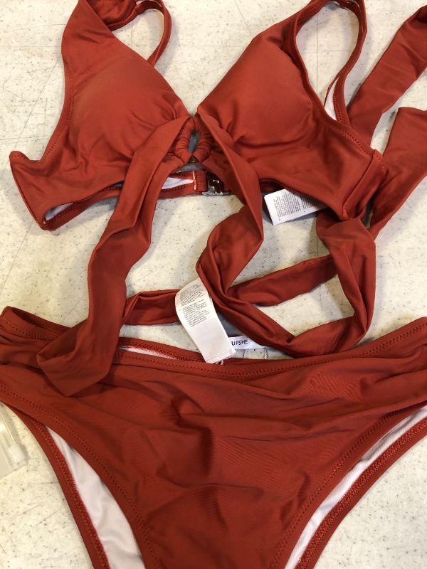 Photo 3 of Burnt Orange Stylish O-Ring Bikini Cupshe Size Small NEW