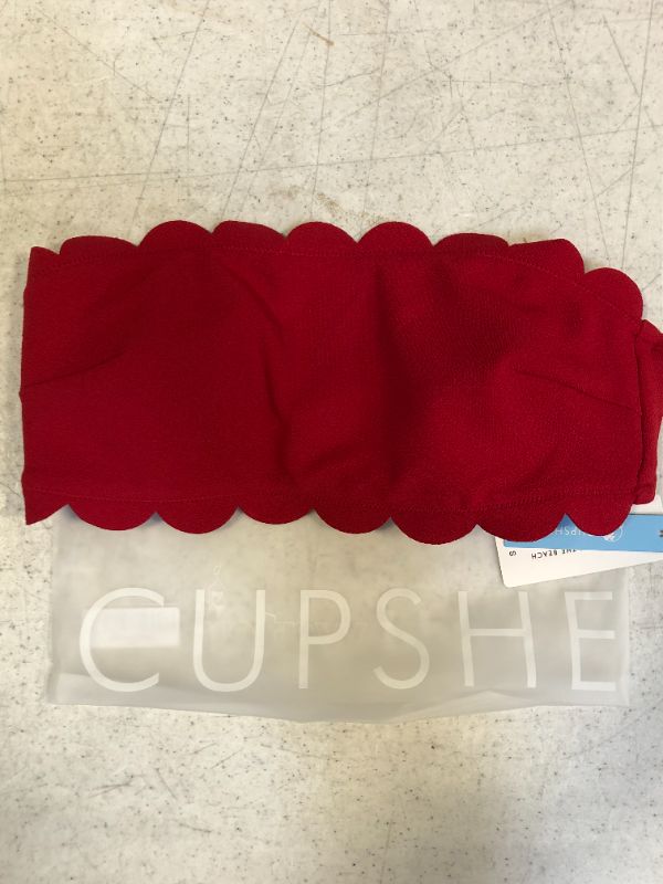 Photo 2 of Cupshe Brand  Kensley Red Bikini top Sz Small NEW