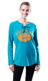 Photo 1 of Women's Fleece Long Sleeve Lace-Up Sweatshirt Medium 
