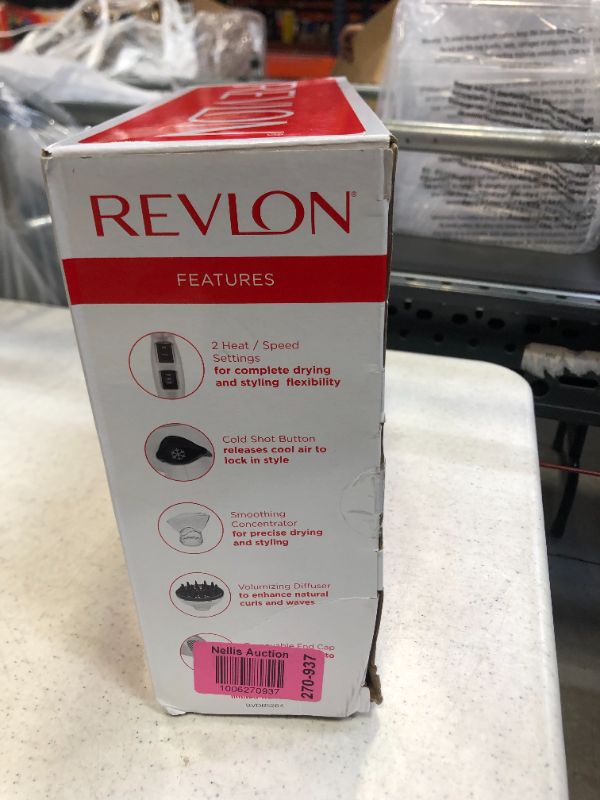 Photo 6 of REVLON 1875 Watts Infrared Heat Hair Dryer for Max Drying Power, White
