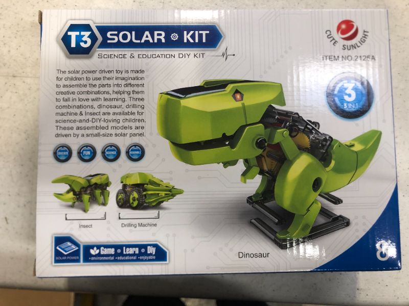 Photo 2 of  3 in 1 Solar Robot Kit for Kids