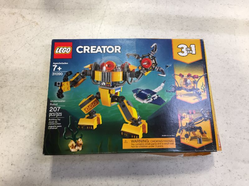 Photo 2 of LEGO Creator 3in1 Underwater Robot 31090 Building Kit (207 Pieces)
