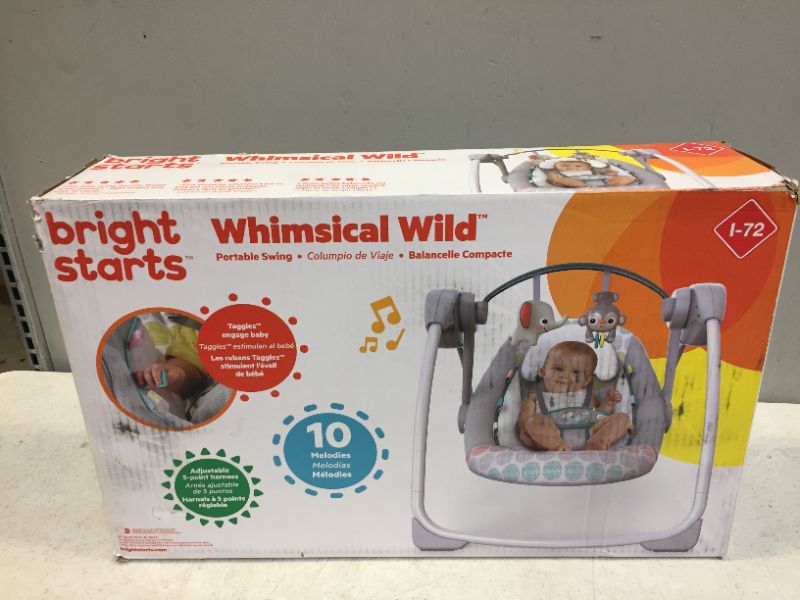 Photo 5 of Bright Starts Whimsical Wild Portable Swing