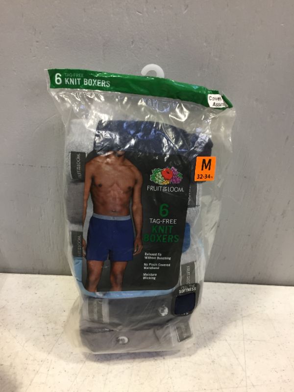 Photo 3 of  Men's 6pack Tag Free Knit Boxers Size M (32-34)