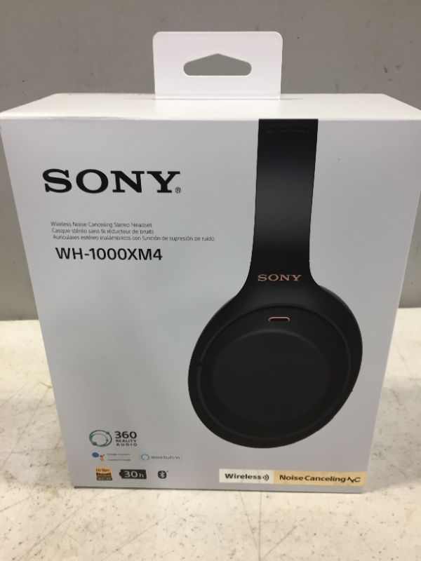 Photo 2 of Sony WH-1000XM4 Over the Ear Wireless Headset - Black