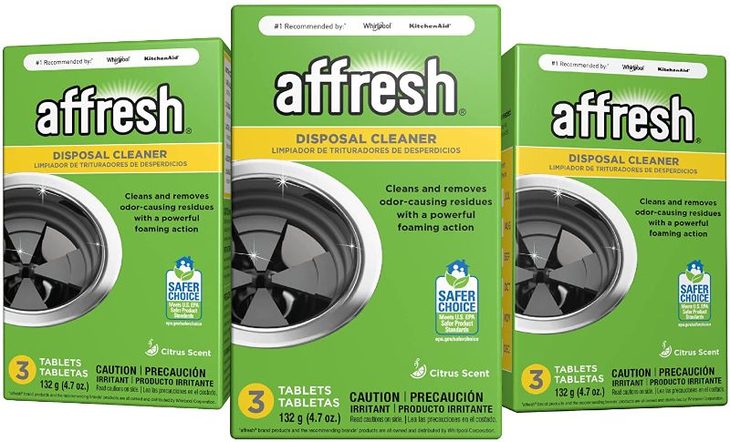 Photo 1 of Affresh Garbage Disposal Cleaner, Removes Odor-Causing Residues, 9 Tablets [3 Pack]