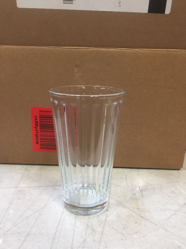 Photo 4 of 






























AmazonCommercial Drinking Glasses, Fluted Highball - Set of 6, Clear, 13 oz



