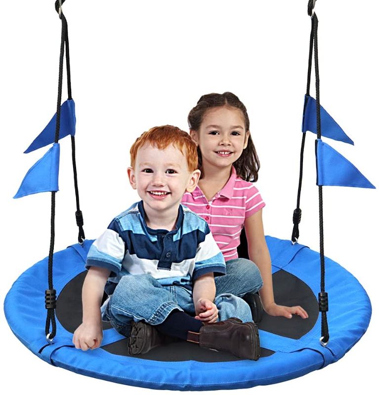 Photo 1 of EGL 47" Flying saucer tree swing 47" blue swing