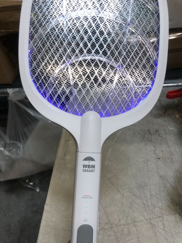 Photo 2 of 2 in 1 Electric Bug Zapper, Mosquitoes Trap Lamp & Racket, USB Rechargeable Electric Fly Swatter for Home and Outdoor Powerful Grid 3-Layer Safety Mesh Safe to Touch
