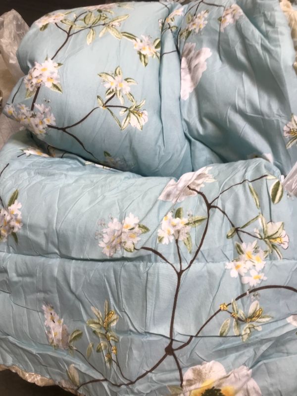 Photo 1 of COMFORTER SUNFLOWER BLUE QUEEN SIZE