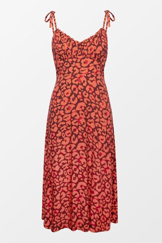 Photo 2 of Hadleigh Leopard Tie Shoulder Slip Dress. Medium
Reagan Tropical Knotted Dress. Large

