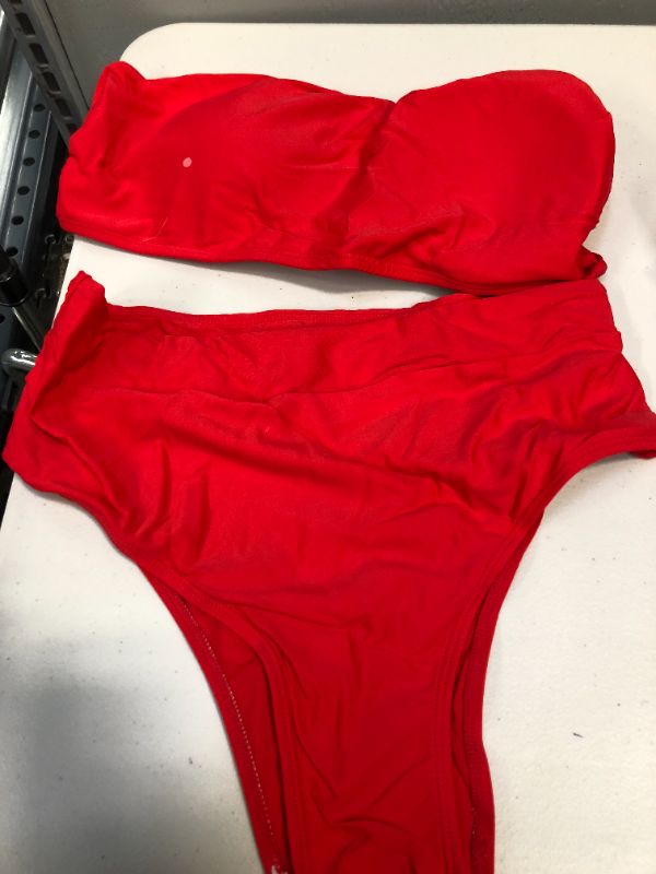 Photo 1 of women's two piece swimsujit5 size XL (red)