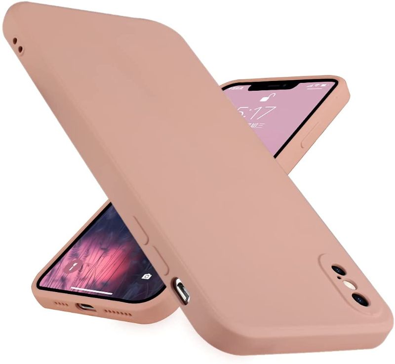 Photo 1 of 5 PCS Designed for iPhone Xs Max Case Slim Liquid Silicone Shockproof Full Body Protective Phone Case Cover 6.5 inch (Pink)
