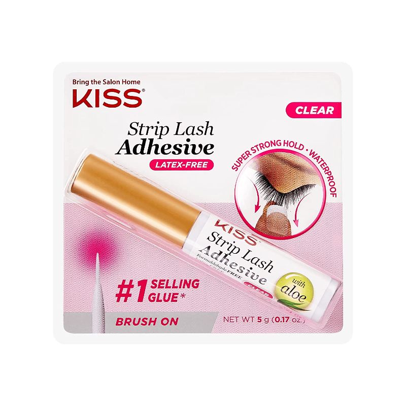 Photo 1 of 7 pack --KISS Strip Eyelash Adhesive, Clear 0.176 Oz KPLGL01
