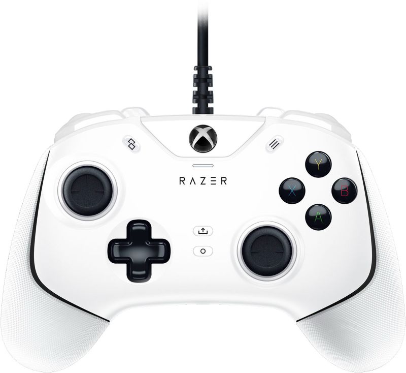Photo 1 of **new brand factory sealed***Razer - Wolverine V2 Wired Gaming Controller for Xbox Series X|S, Xbox One, PC with Remappable Front-Facing Buttons - White
