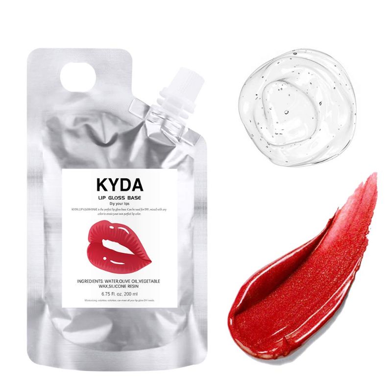 Photo 1 of 200ML Moisturizing Lip Gloss Base, Lip Makeup Primer Basic Lipstick Lip Gloss Material,DIY Handmade Clear Lip Gloss Non-stick Lip Gloss-6.76fl oz.