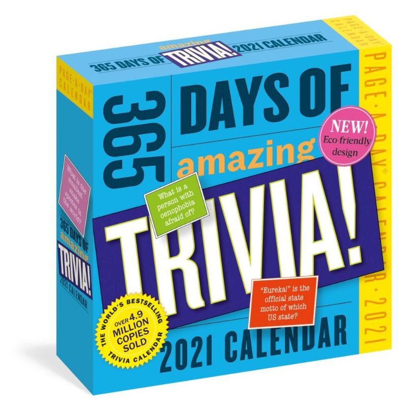 Photo 1 of 365 Days of Amazing Trivia! Page-a-Day Calendar 2021 Game
