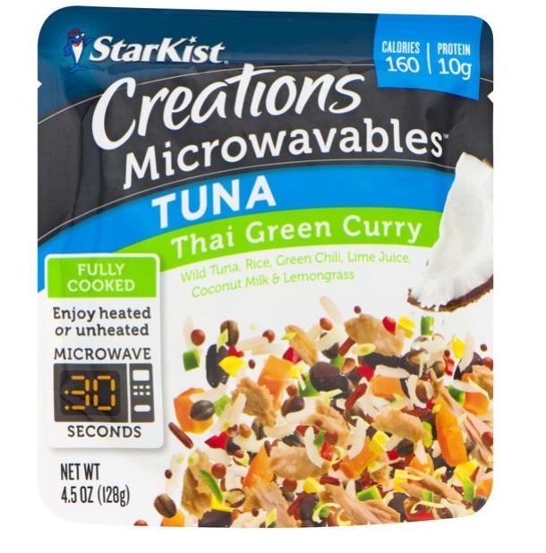Photo 1 of (Price/Case)Starkist Microwavables Tuna Thai Green Curry 12-4.5 Ounce FRESHEST BY 11/26/2021

