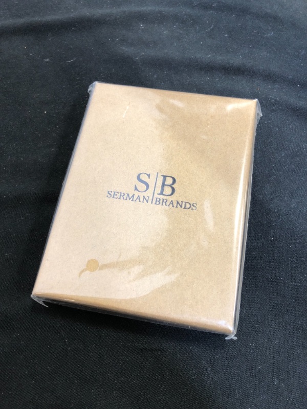 Photo 2 of SERMAN BRANDS- RFID Blocking Genuine Leather Thin Minimalist Front Pocket Wallet
