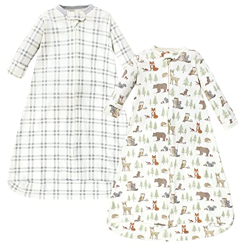 Photo 1 of Hudson Baby Unisex Baby Cotton Long-Sleeve Wearable Sleeping Bag, Sack, Blanket, Forest Animals, 12-18 Months
