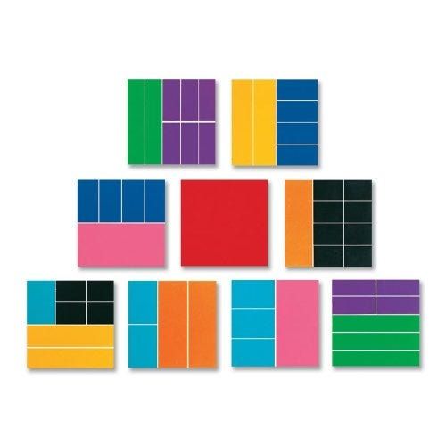 Photo 1 of Foam Rainbow Fraction Squares, Set of 51
