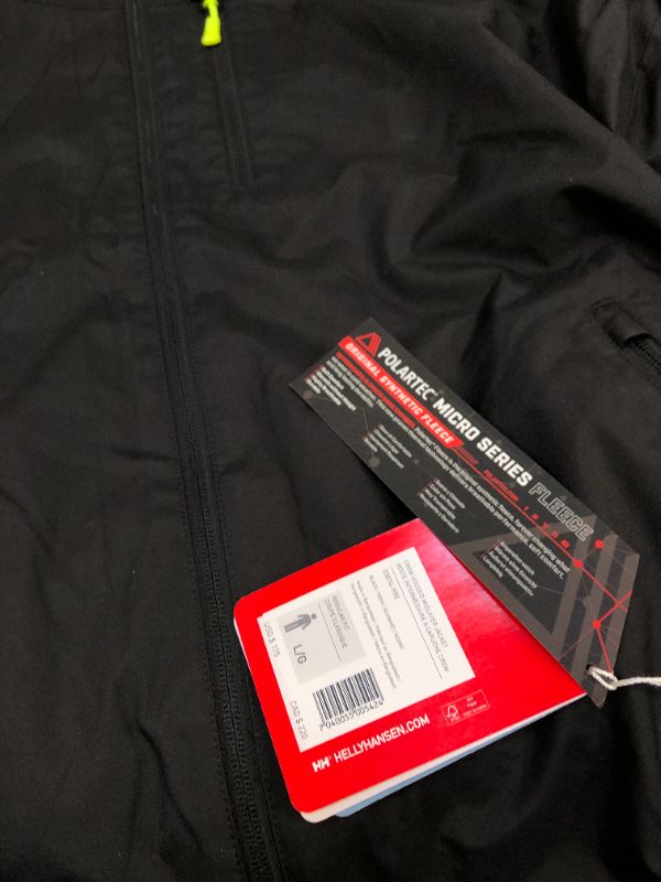 Photo 6 of Helly Hansen Crew Hooded Midlayer Jacket for Men Black 
Size: Large