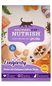 Photo 1 of Rachael Ray Nutrish Longevity Natural Chicken with Chickpeas & Salmon Recipe Dry Cat Food - 3lb exp- Oct 02/2021 