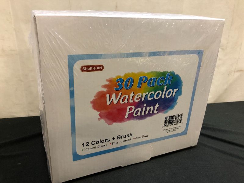 Photo 3 of 12 Colors Watercolor Paint Set Bulk Pack of 30 Shuttle Art Watercolor Paint