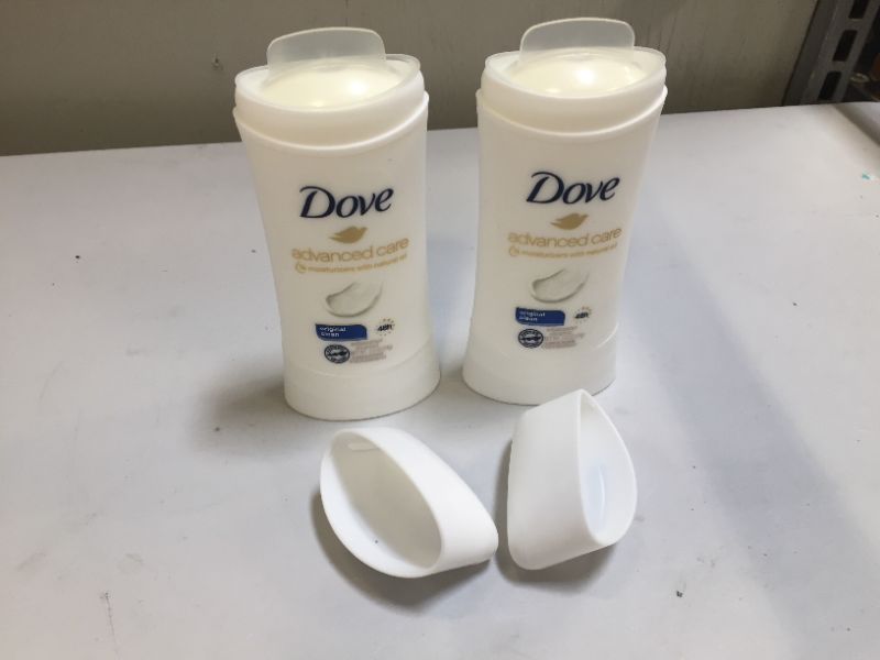Photo 2 of 2 pack ex 06-2023 Dove Advanced Care Antiperspirant Deodorant Stick for Women, Original Clean, for 48 Hour Protection And Soft And Comfortable Underarms, 2.6 oz
