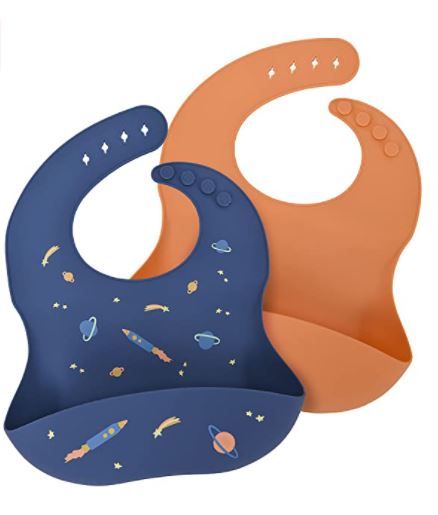 Photo 1 of Labcosi Silicone Baby Bibs for Babies & Toddlers Set of 2, Baby Feeding Bibs for Boys and Girls
- 6 -72 months 