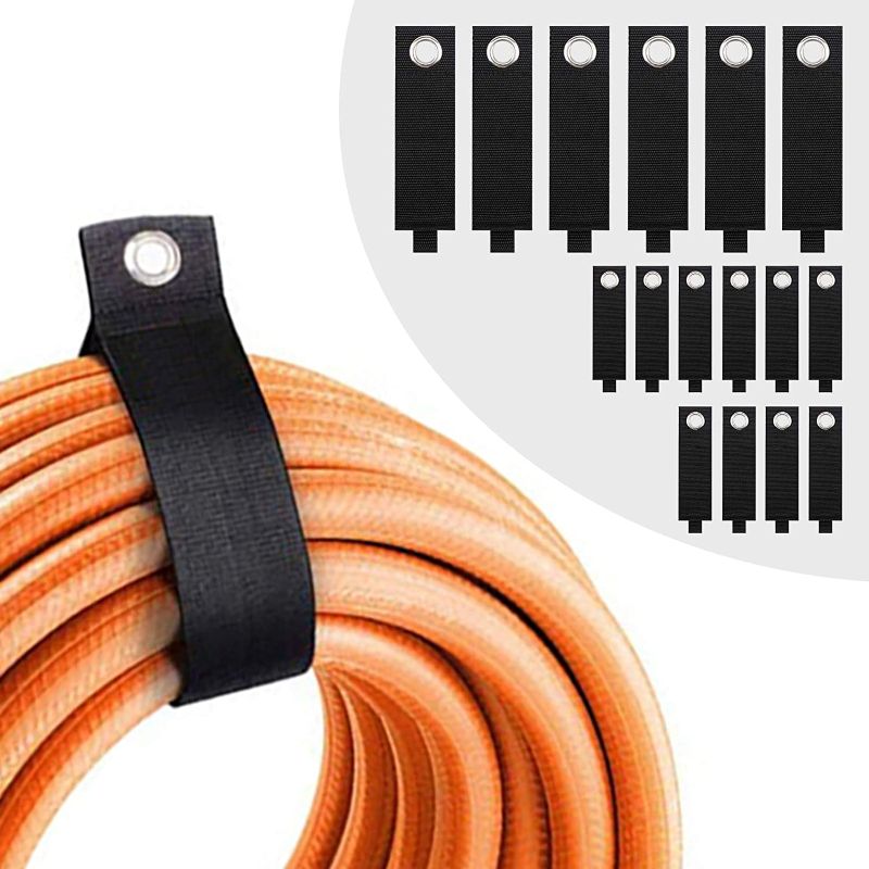Photo 1 of 16 PCS Heavy Duty Storage Straps Garage Tool Organizers and Storage Nylon Fastening Straps,Cord Wrap Keeper,Cord Ties for Cords, Hoses, Rope, RV, Boat and Garage Storage and Organization
