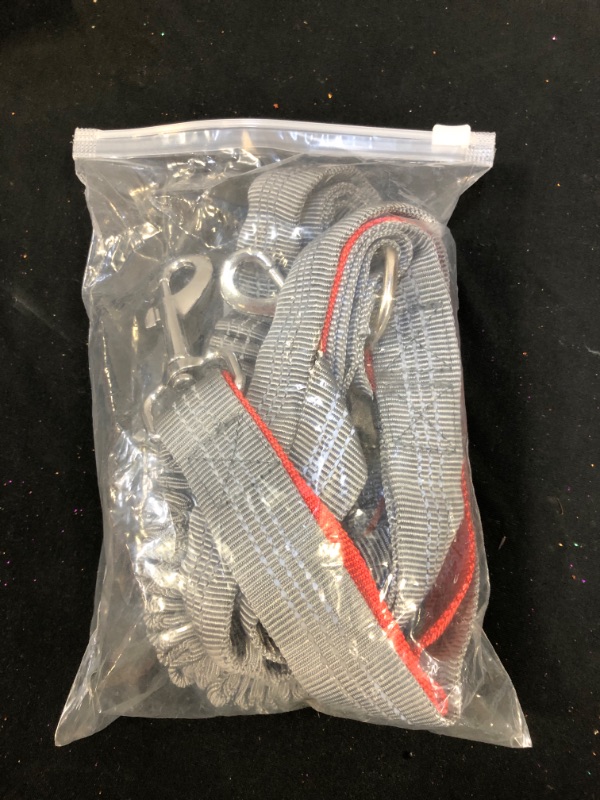 Photo 1 of Hands Free Dog Leash, Retractable Dog Running Leash, Elastic Bungee Dog Running Belt,Jogging Lead with Waist Belt for Dog Running, Walking,Hiking,Length Adjustable, Safety Buckle, 2 Control Handles
