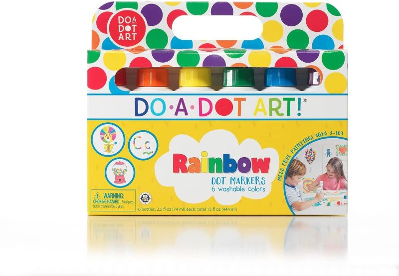 Photo 1 of Do A Dot Art! Markers 6-Pack Rainbow Washable Paint Markers, The Original Dot Marker