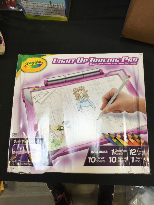 Photo 2 of Crayola Light Up Tracing Pad Pink, Gifts for Girls & Boys, Age 6, 7, 8, 9
