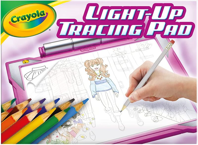 Photo 1 of Crayola Light Up Tracing Pad Pink, Gifts for Girls & Boys, Age 6, 7, 8, 9