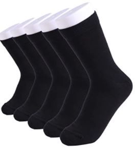 Photo 1 of SHUFUWA 5 pairs Unisex Office work Home Combed Cotton Crew Socks