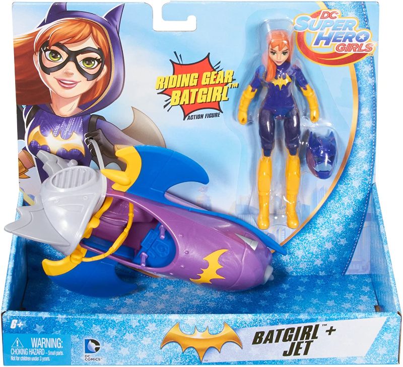 Photo 2 of DC Super Hero Girls Batgirl Action Figure with Batjet Vehicle