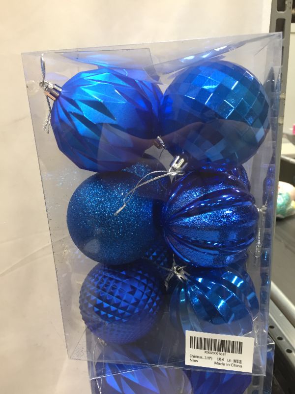 Photo 2 of 
Dohance Christmas Balls Ornaments, Xmas Ball Baubles Set - Shatterproof Decorative Hanging Ornaments Baubles Set for Xmas Tree (Navy Blue, 80mm/3.15")