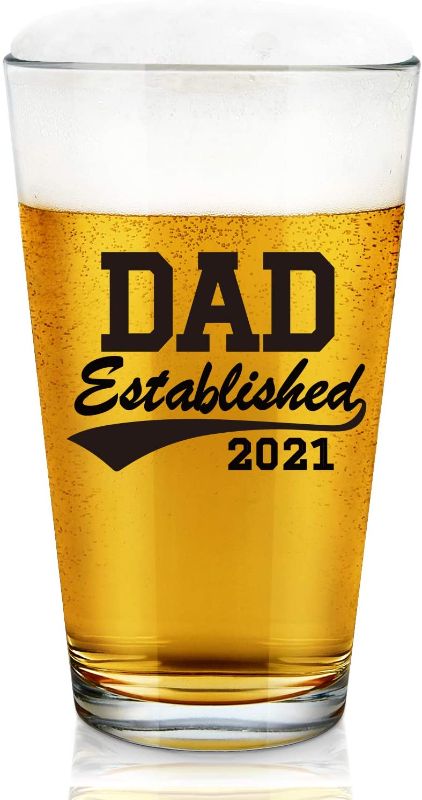 Photo 1 of 
Dad Established 2021 Funny Beer Glass, Dad Pint Glass - Dad Gifts for Birthday, Christmas, Father's Day - Gift Idea for Men, Dad, New Dad, Husband 3 pack 