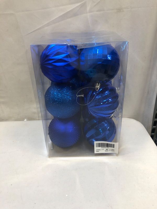 Photo 2 of 
Dohance Christmas Balls Ornaments, Xmas Ball Baubles Set - Shatterproof Decorative Hanging Ornaments Baubles Set for Xmas Tree (Navy Blue, 80mm/3.15")