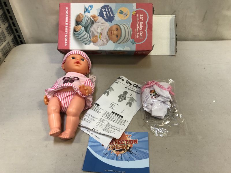 Photo 2 of 12'' baby doll with clothes sets 