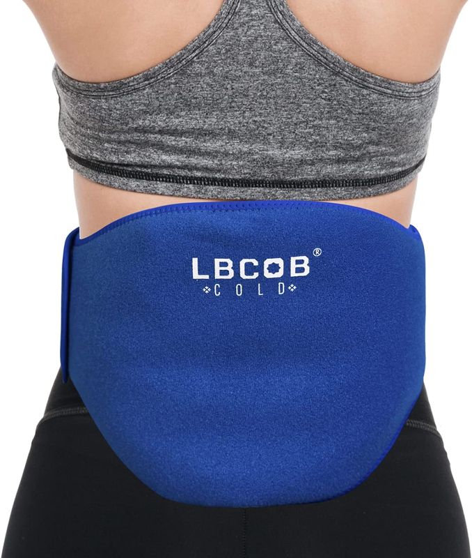 Photo 1 of 2pcs Waist Ice Pack with Adjustable Strap Multipurpose Reusable Flexible Therapy Heat Wrap Relief
