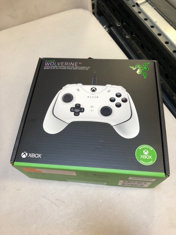 Photo 2 of Razer Wolverine V2 Wired Gaming Controller for Xbox Series X|S, Xbox One, PC: Remappable Front-Facing Buttons - Mecha-Tactile Action Buttons and D-Pad - Trigger Stop-Switches - White
