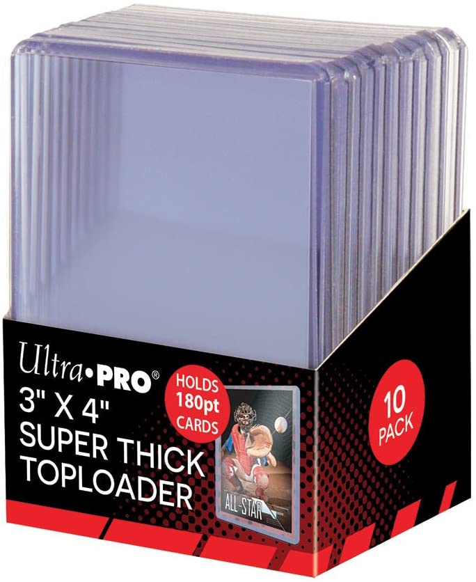 Photo 1 of Ultra Pro 3" X 4" Super Thick 180PT Toploader 10ct
