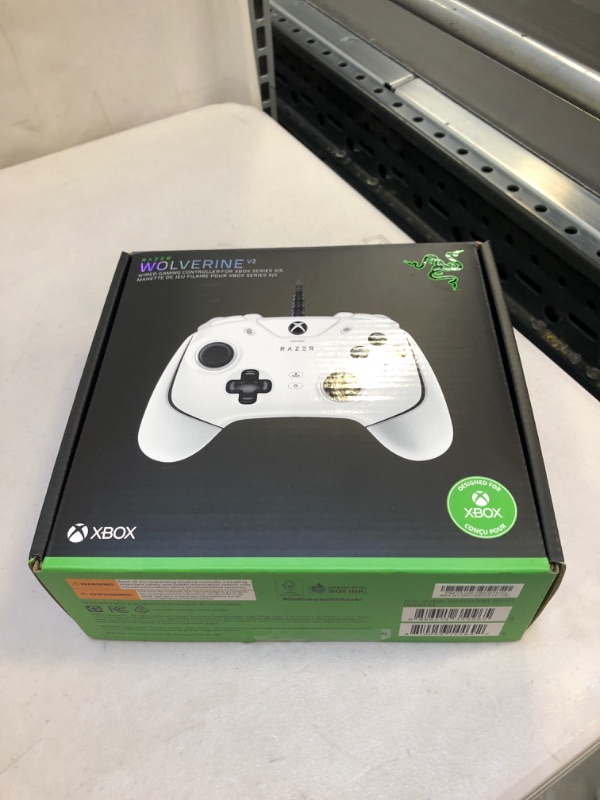 Photo 2 of Razer Wolverine V2 Wired Gaming Controller for Xbox Series X|S, Xbox One, PC: Remappable Front-Facing Buttons - Mecha-Tactile Action Buttons and D-Pad - Trigger Stop-Switches - White
